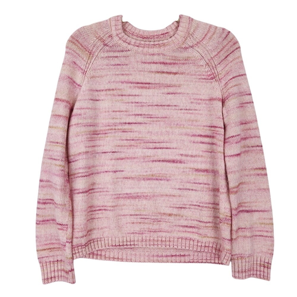 J. Crew Women's Raglan Pink Spade‎ - Dyed Sweater, Size S
